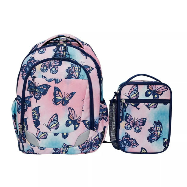 Butterfly Fantasy Jacks Outlet School Backpack and Pencil Case Set 